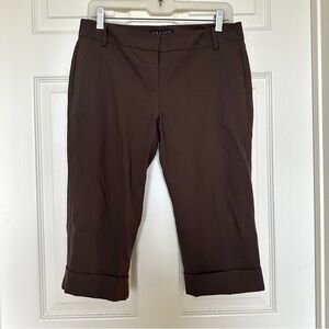 Theory Brown Capri Trousers